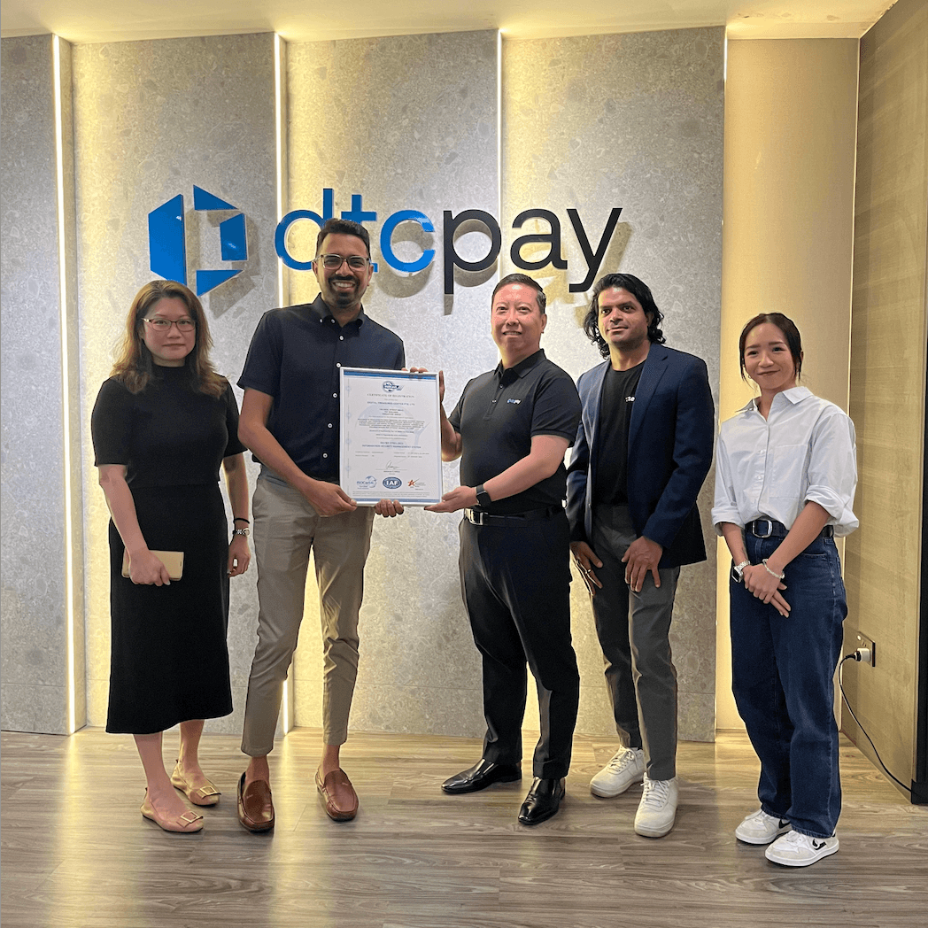 dtcpay Secures ISO/IEC 27001:2002 Certification